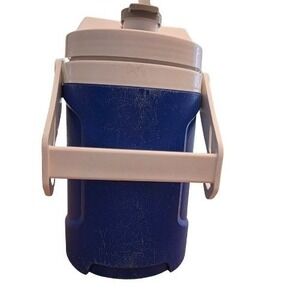 Igloo 1/2 Gallon Water Jug Royal Blue Sports Outdoor Work Cooler Fence Hooks